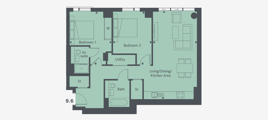 Clarendon 2 Bedroom Apartment Watford