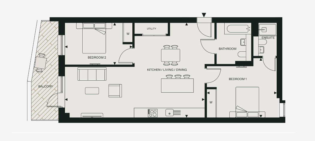 Two bedroom apartment London Fields