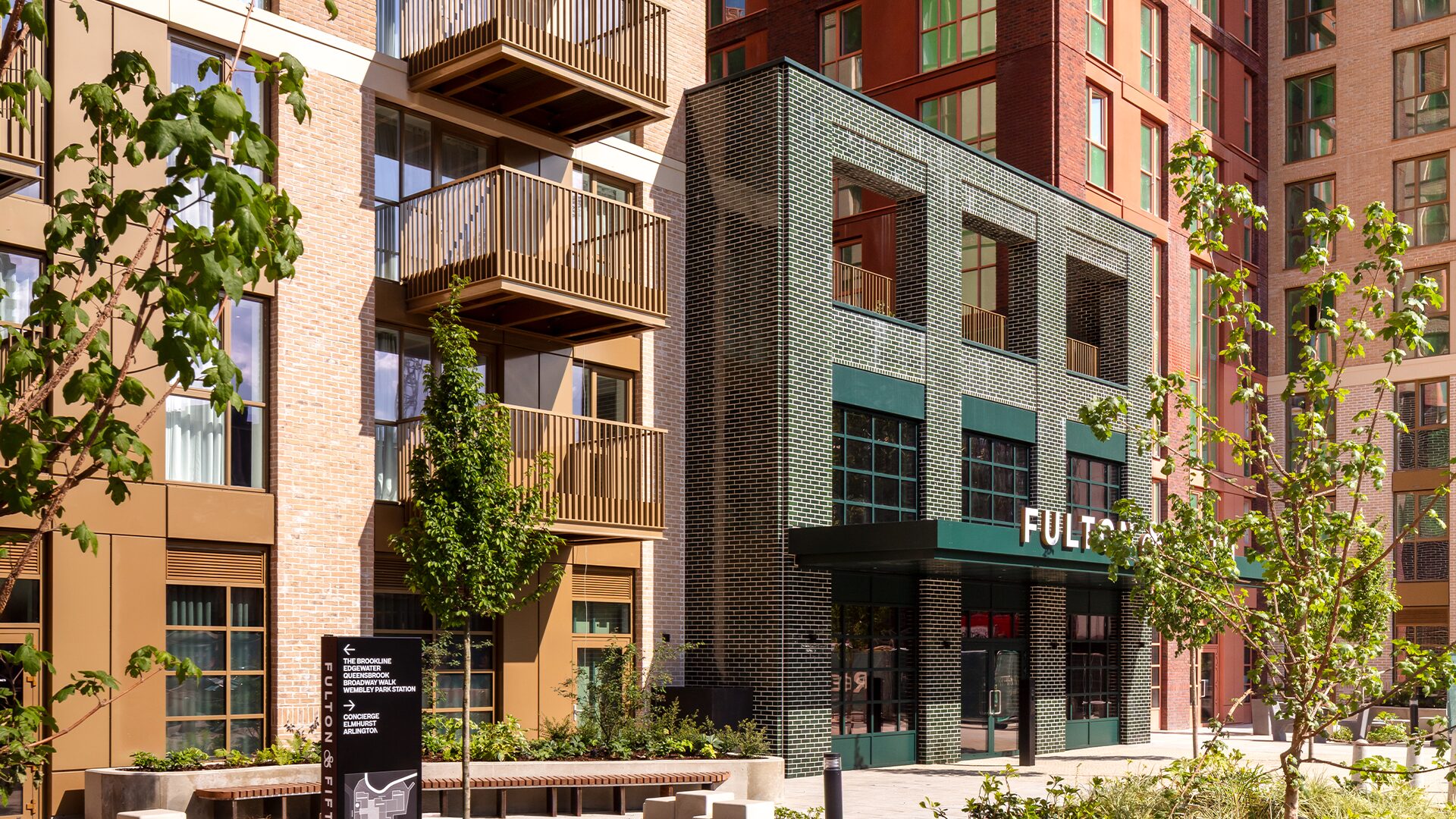 Fulton & Fifth Entrance